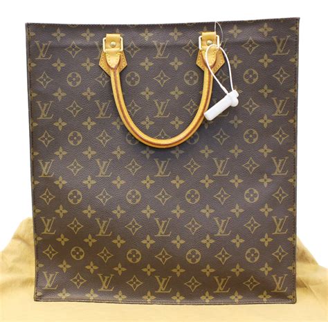 louis vuitton sac plat monogram large tote handbag